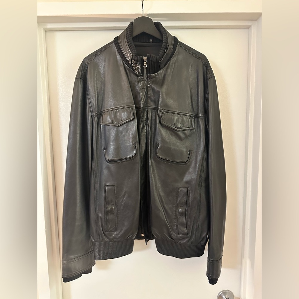 Men’s Elie Tahari 100% Real Leather Jacket XL